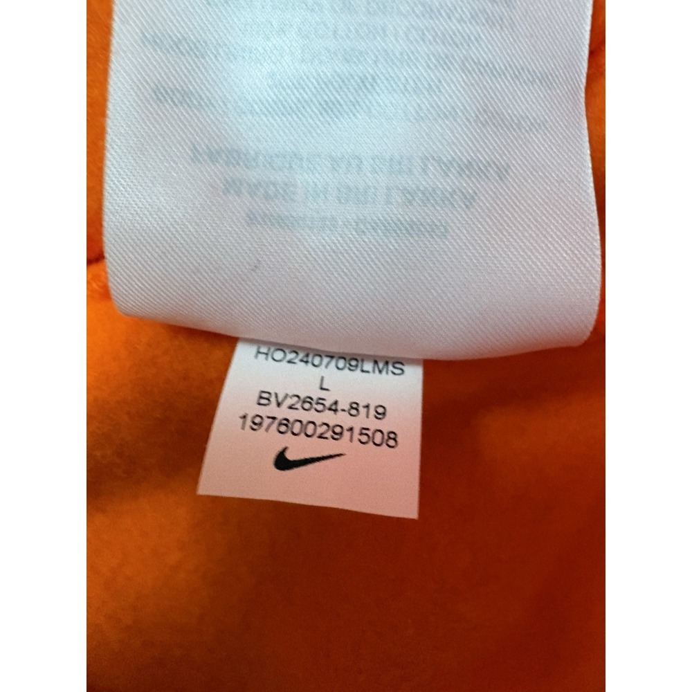 NEW Nike Club Fleece Pullover Hoodie Men's Size Large Orange Hoodie BV2654-819 - Picture 7 of 9